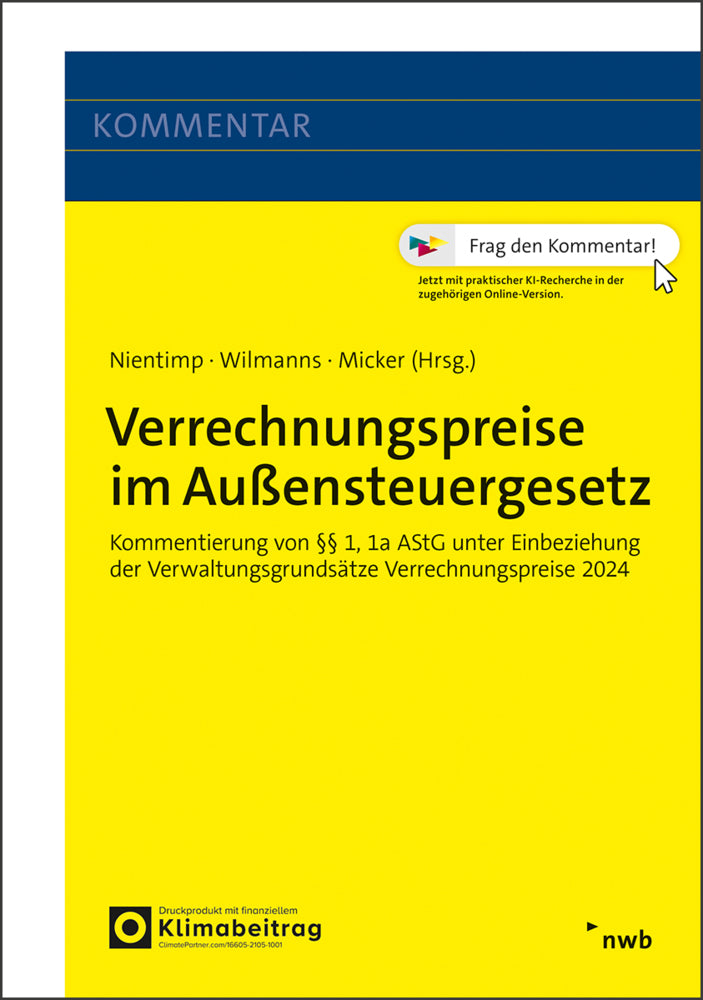 Verrechnungspreise im Außensteuergesetz (Axel Nientimp)