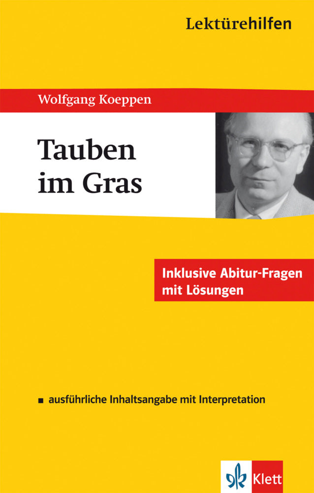 Klett Lektürehilfen Wolfgang Koeppen, Tauben im Gras (Hanns-Peter Reisner)