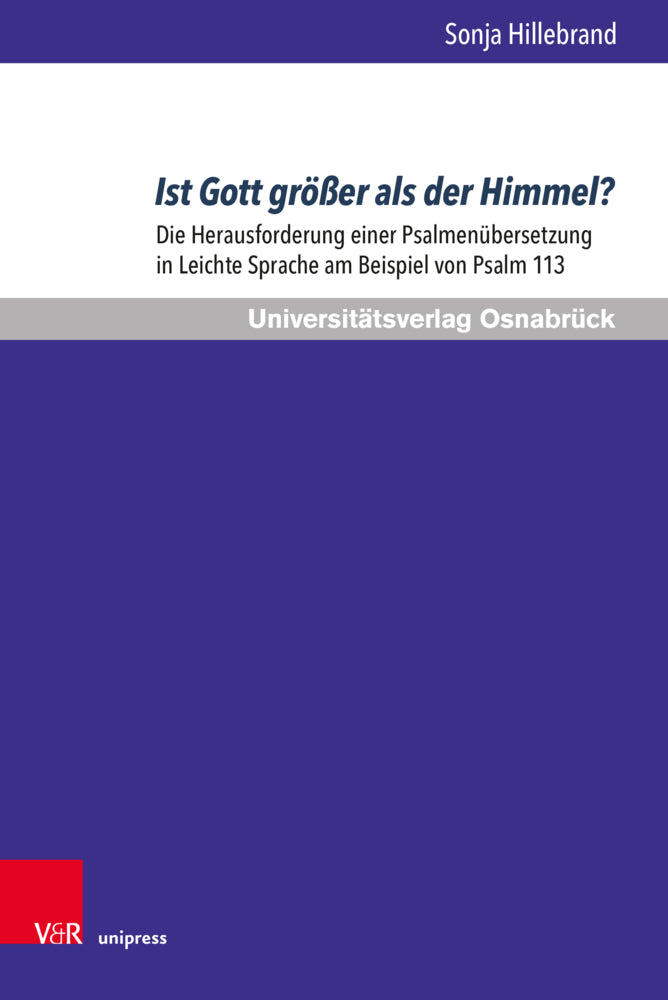 Ist Gott größer als der Himmel? (Sonja Hillebrand)