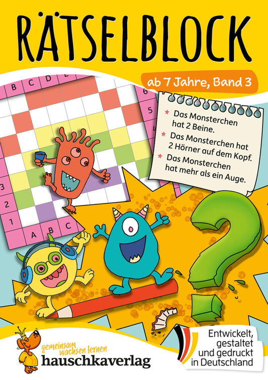 Rätselblock ab 7 Jahre, Band 3 (Agnes Spiecker)