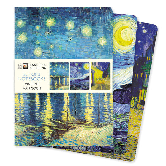 Dreier Set DIN-A5-Format-Notizbücher: Vincent van Gogh (Flame Tree Publishing)