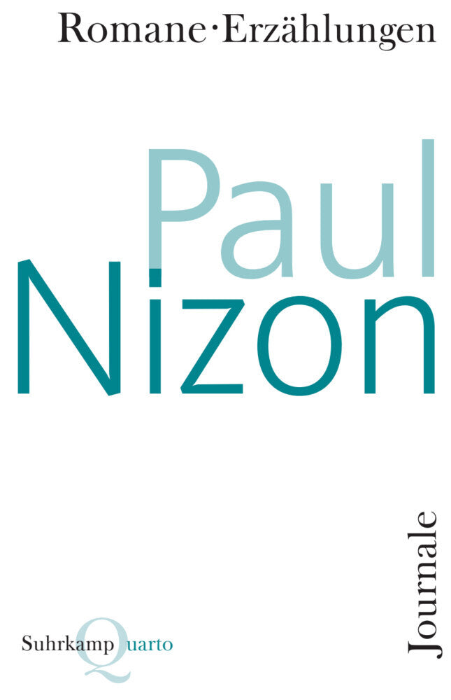 Romane, Erzählungen, Journale (Paul Nizon)