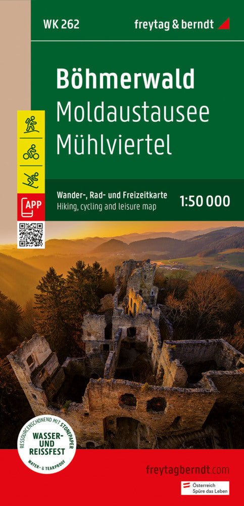 Böhmerwald, Wander-, Rad- und Freizeitkarte 1:50.000, freytag & berndt, WK 262 (Freytag & Berndt)
