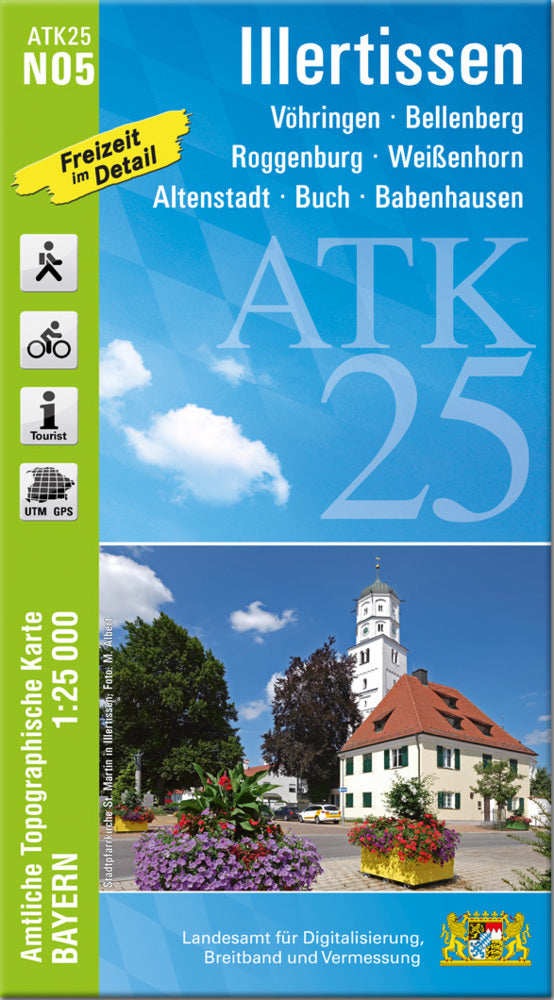 ATK25-N05 Illertissen (Amtliche Topographische Karte 1:25000) (Breitband Und Vermessung, Bayern Landesamt Für Digitalisierung)