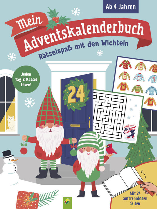 Mein Adventskalenderbuch Rätselspaß mit den Wichteln (Schwager & Steinlein Verlag)