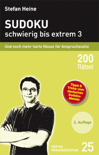 Sudoku - schwierig bis extrem 3.Bd.3 (Stefan Heine)