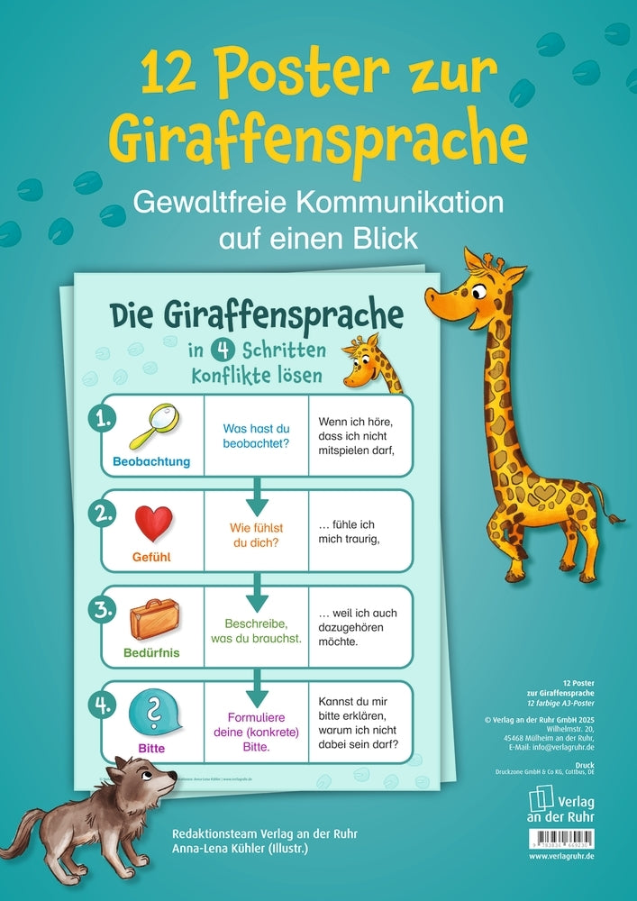 12 Poster zur Giraffensprache (Redaktionsteam Verlag An Der Ruhr)