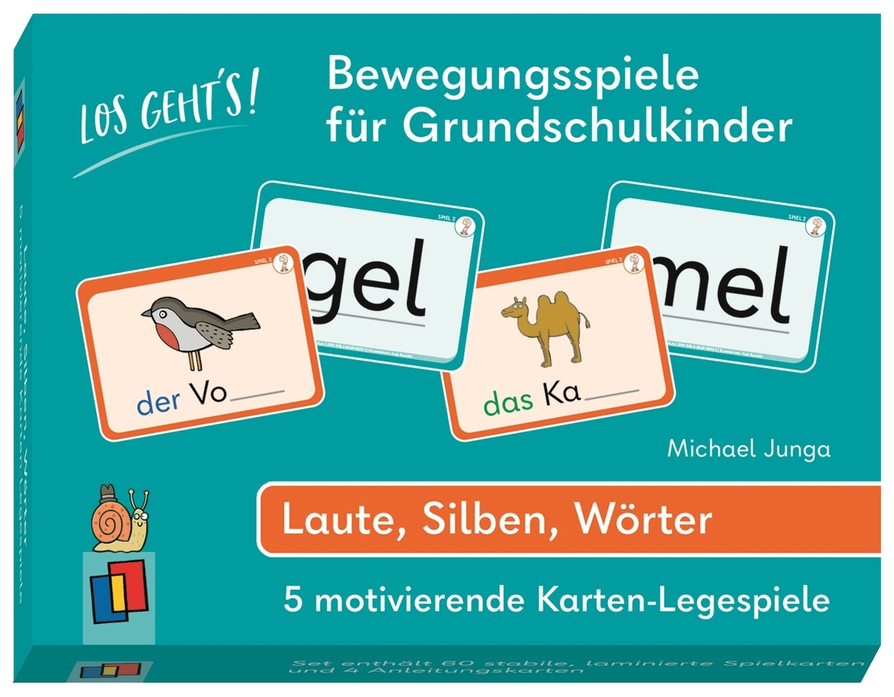 Los geht's! Bewegungsspiele für Grundschulkinder - Laute, Silben, Wörter (Michael Junga)