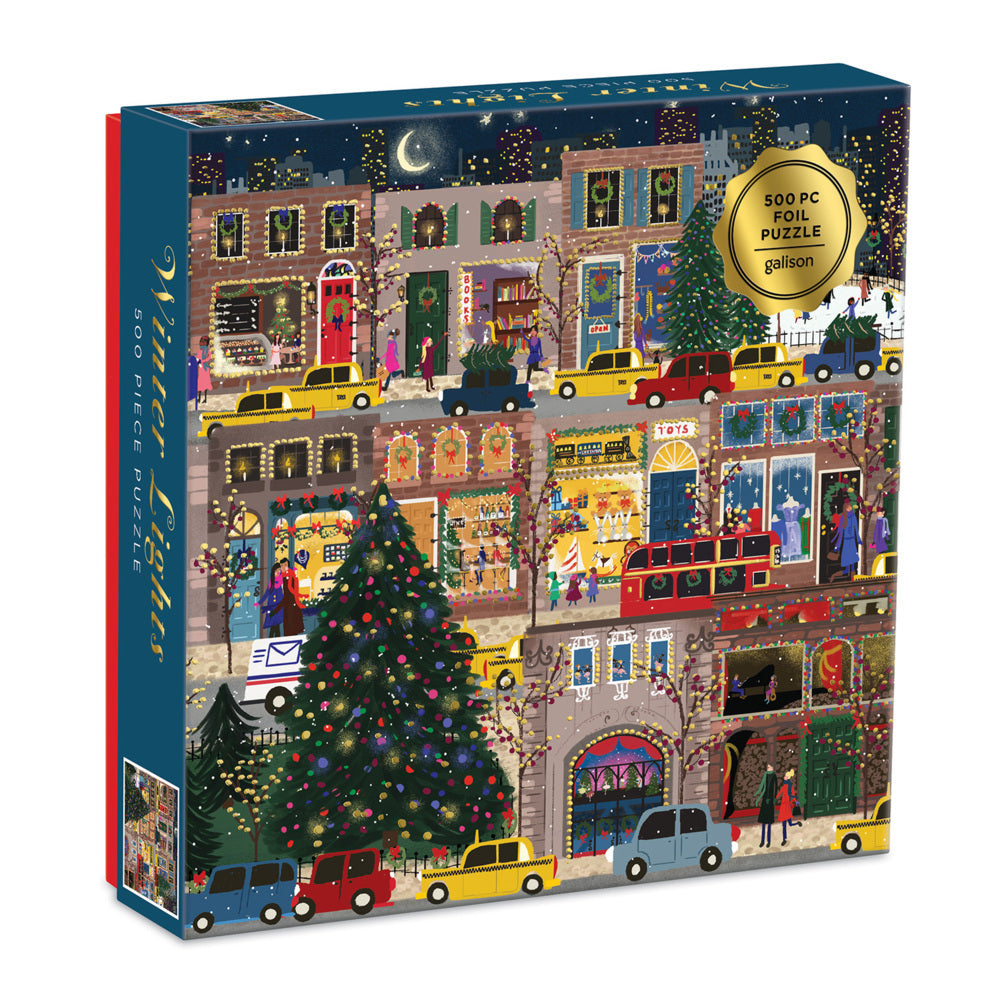 Winter Lights Foil Puzzle (Galison)