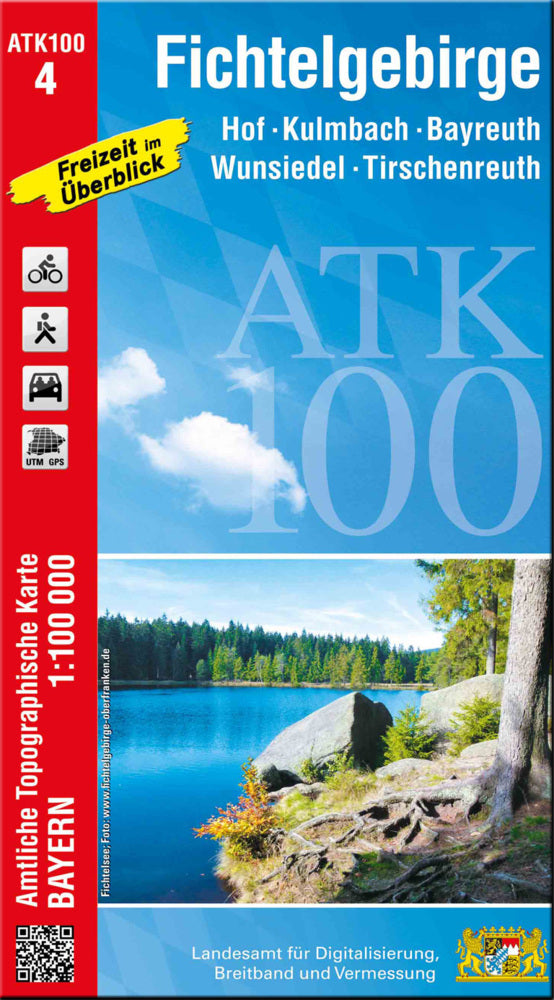 ATK100-4 Fichtelgebirge (Amtliche Topographische Karte 1:100000) (Breitband Und Vermessung, Bayern Landesamt Für Digitalisierung)