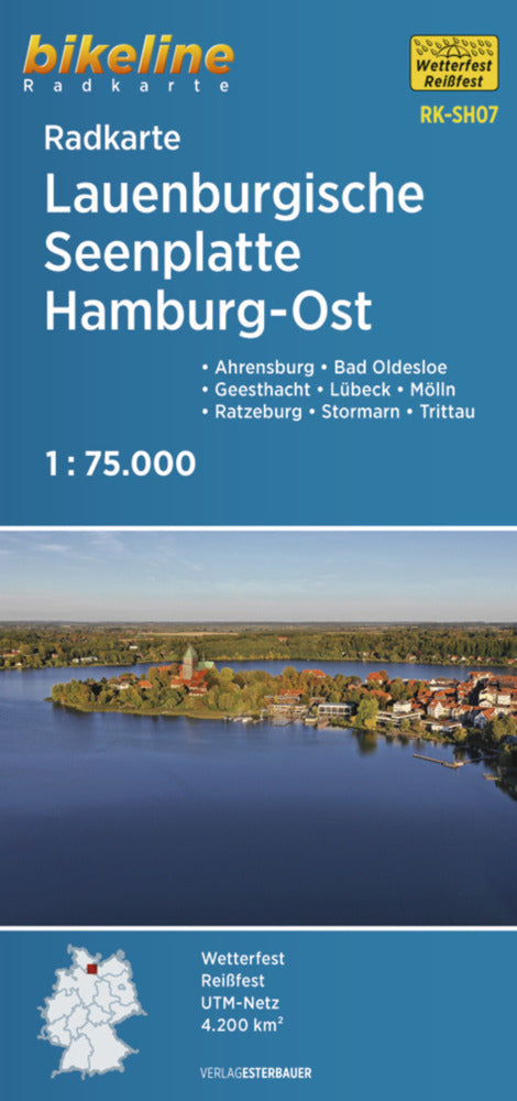 Radkarte Lauenburgische Seenplatte Hamburg Ost (RK-SH07) (Esterbauer Verlag)