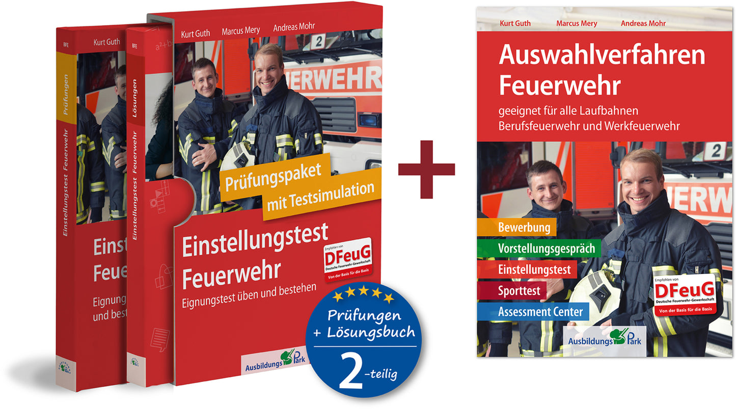 Sparpaket - Einstellungstest + Auswahlverfahren Feuerwehr (Kurt Guth)