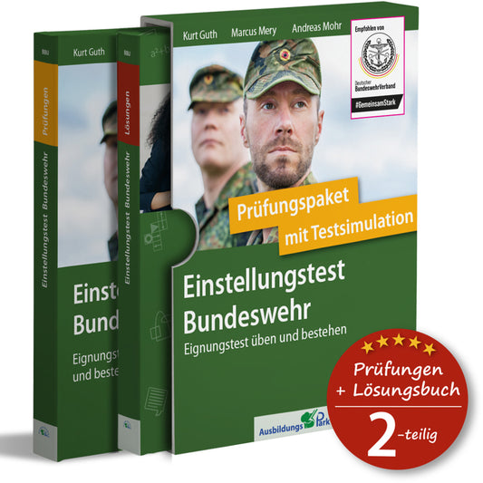Einstellungstest Bundeswehr: Prüfungspaket mit Testsimulation (Kurt Guth)