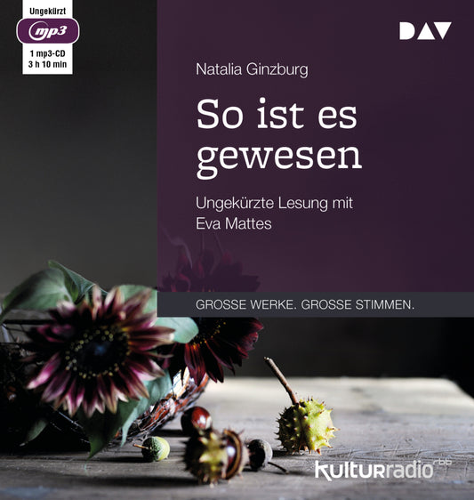 So ist es gewesen, 1 Audio-CD, 1 MP3 (Natalia Ginzburg)