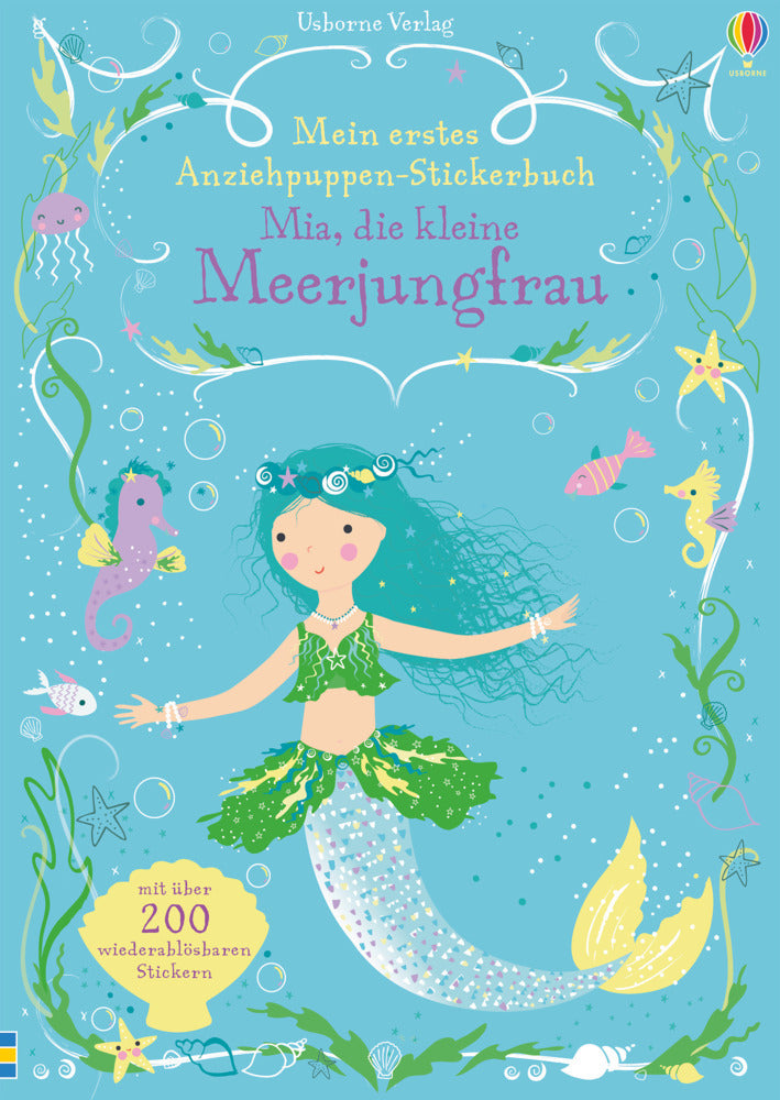 Mein erstes Anziehpuppen-Stickerbuch: Mia, die kleine Meerjungfrau (Fiona Watt)