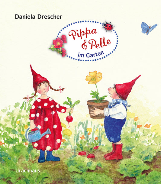 Pippa und Pelle im Garten (Daniela Drescher)