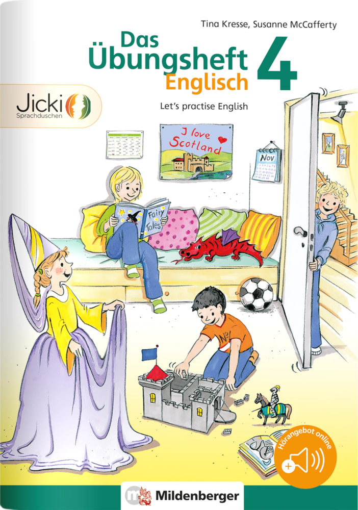 Das Übungsheft Englisch - Klasse 4, m. Audio-CD 'Jicki Vokabel-Dusche 4' (Tina Kresse)