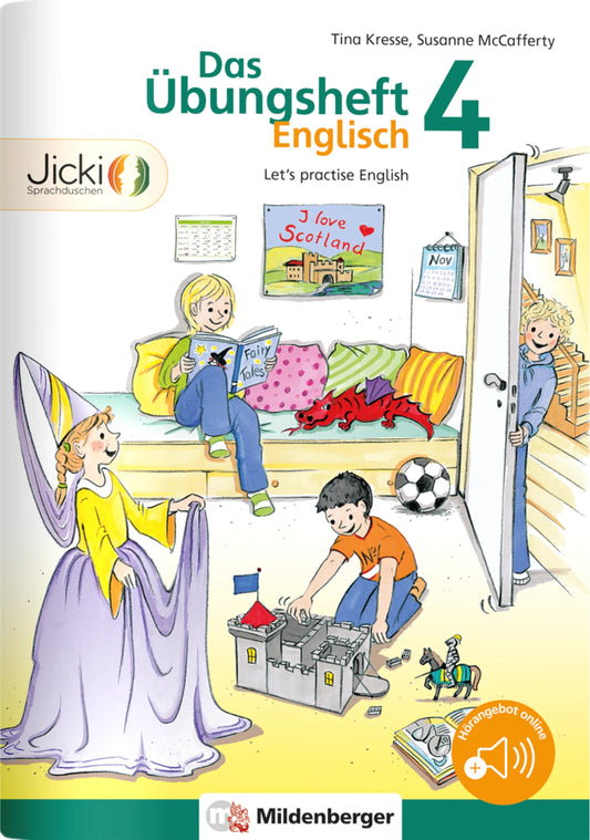 Das Übungsheft Englisch - Klasse 4, m. Audio-CD 'Jicki Vokabel-Dusche 4' (Tina Kresse)