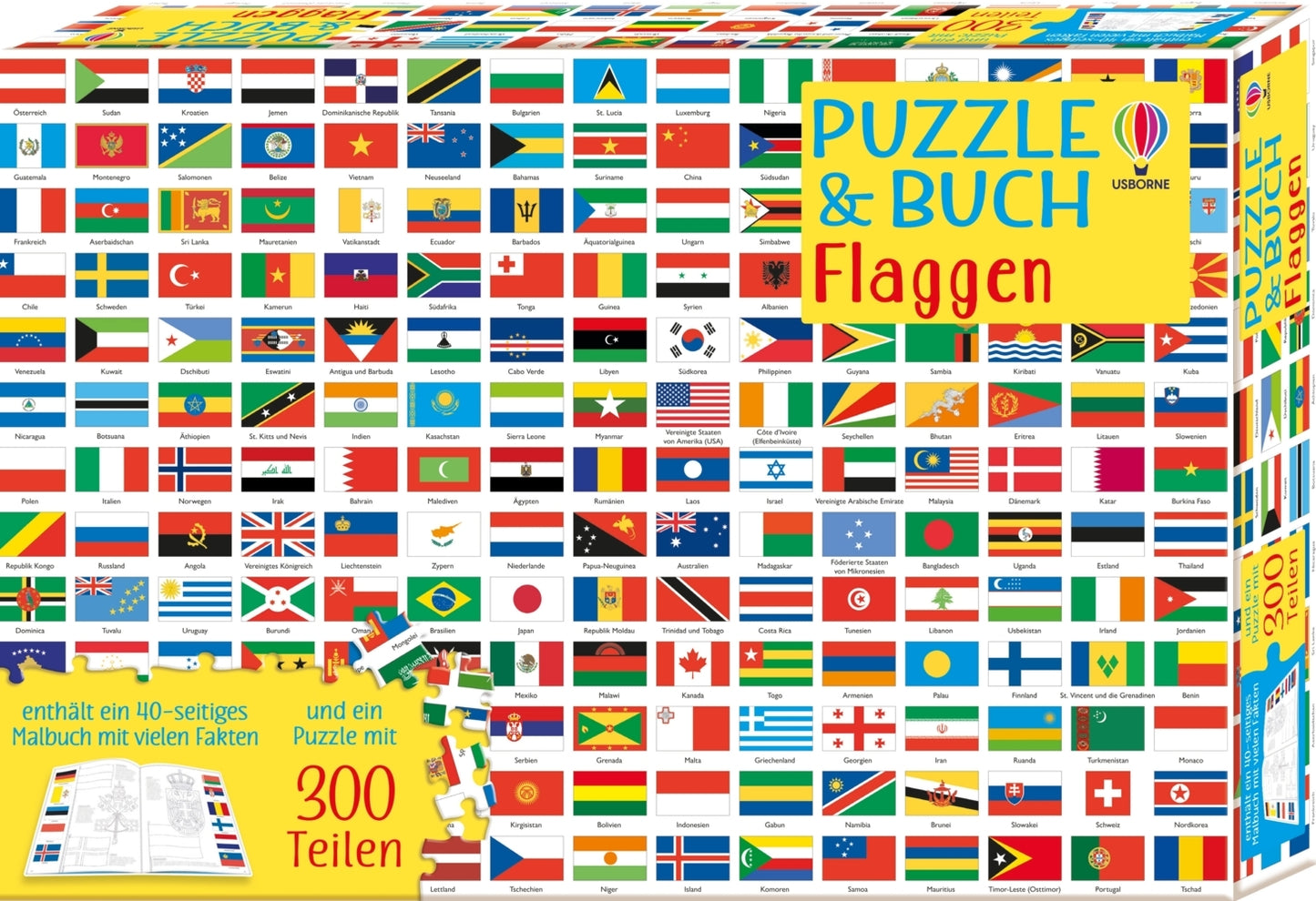 Puzzle & Buch: Flaggen (Sue Meredith)