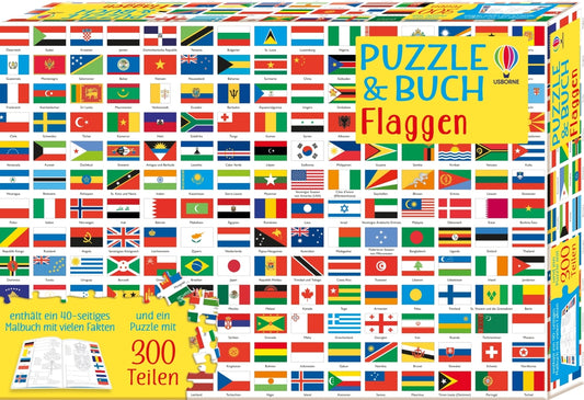 Puzzle & Buch: Flaggen (Sue Meredith)