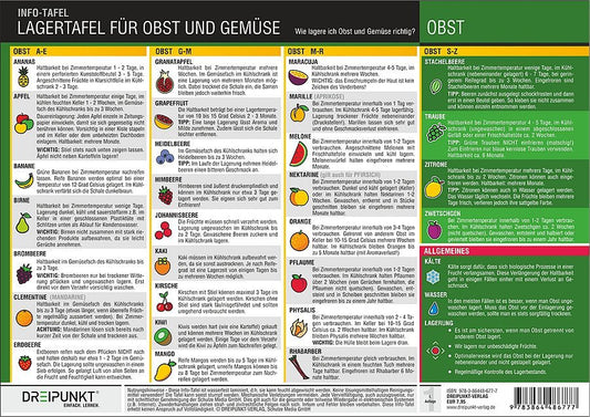 Lagertafel Obst & Gemüse (Schulze Media Gmbh)