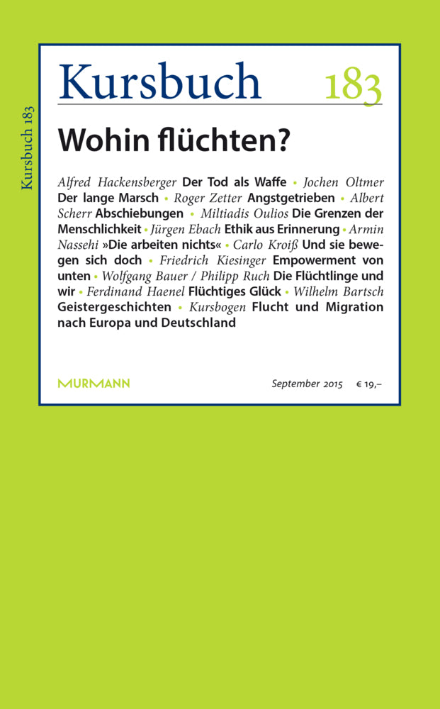 Kursbuch 183 (Armin Nassehi)