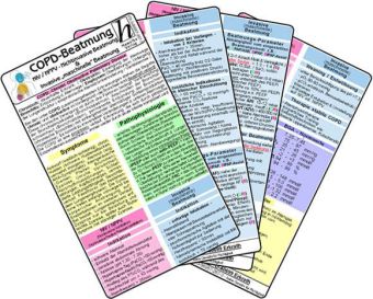 COPD - Beatmung (NIV - NPPV u. maschinelle Beatmung) - Medizinische Taschen-Karte (Hawelka Verlag)