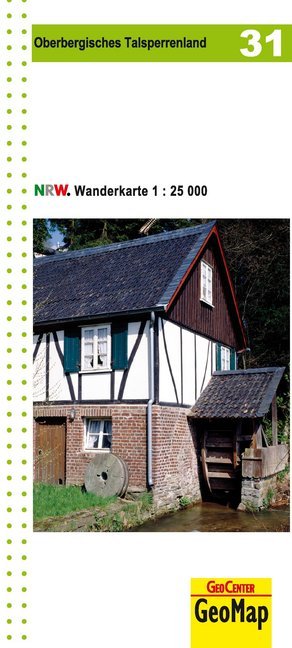 Oberbergisches Talsperrenland Blatt 31, topographische Wanderkarte NRW (Geobasisdaten: Land Nrw)