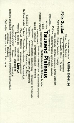 Tausend Plateaus (Gilles Deleuze)