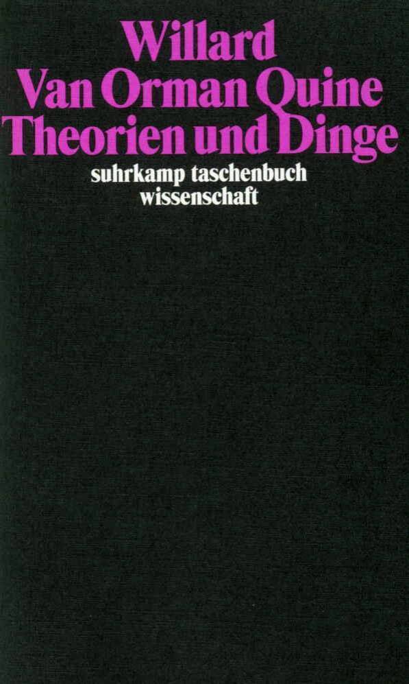 Theorien und Dinge (Willard Van Orman Quine)