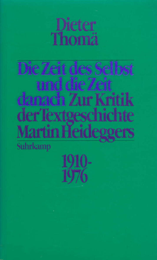 Die Zeit des Selbst und die Zeit danach (Dieter Thomä)