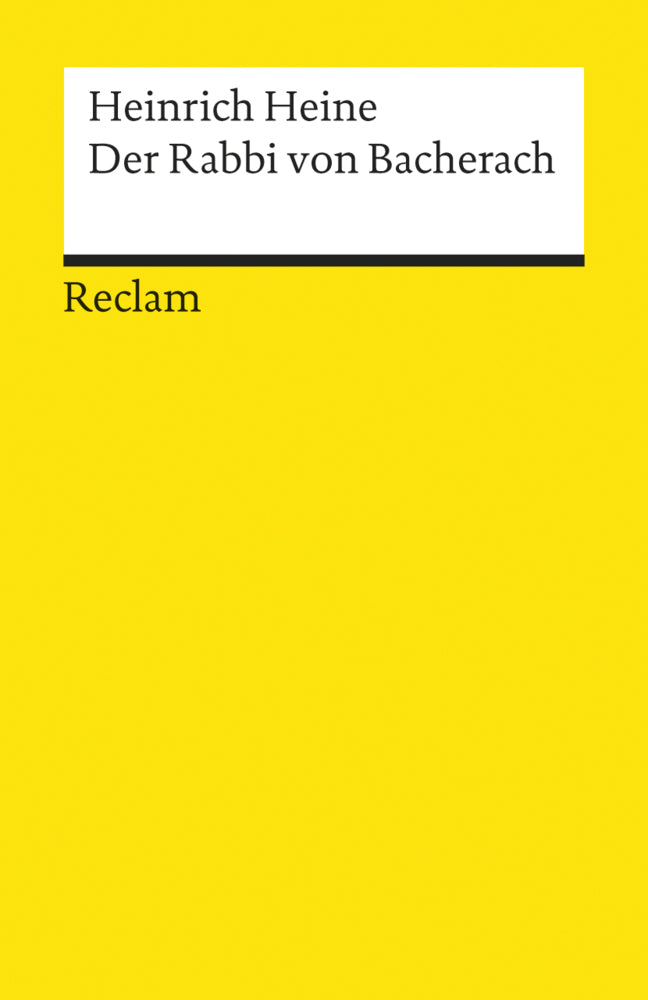 Der Rabbi von Bacherach (Heinrich Heine)