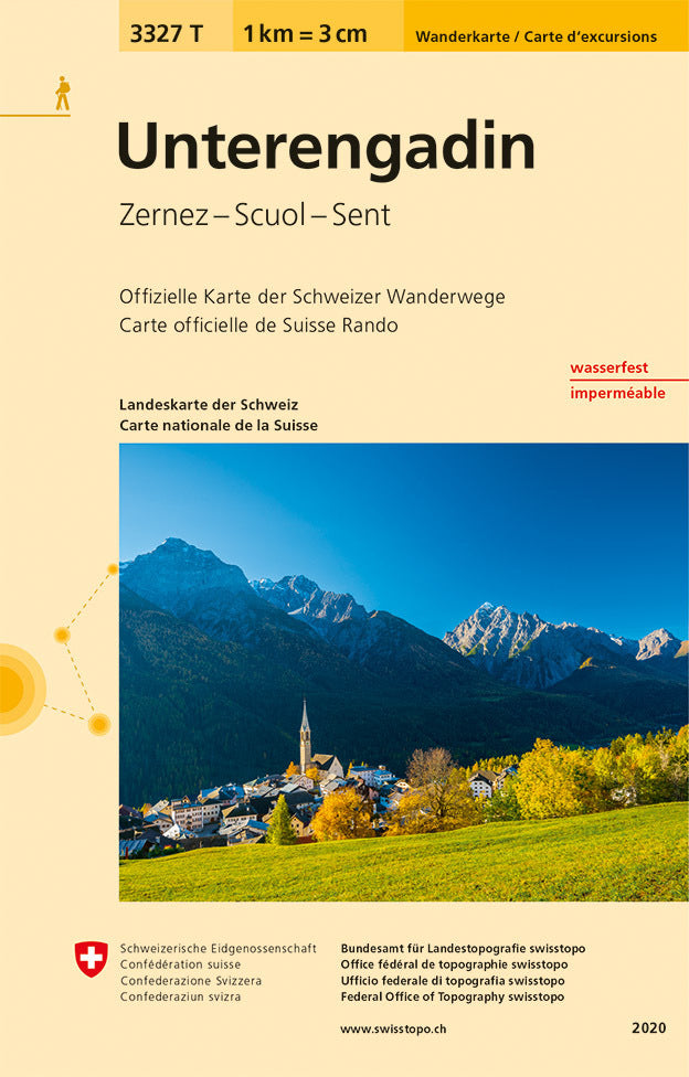 3327T Unterengadin Wanderkarte (Bundesamt Für Landestopografie Swisstopo)