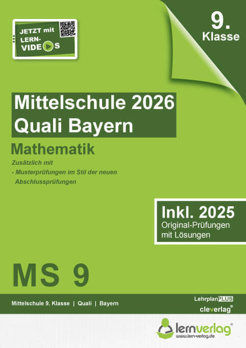 Original-Prüfungen Mittelschule Bayern 2026 Quali Mathematik (Lern.De Bildungsgesellschaft Mbh)