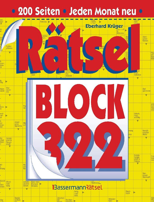 Rätselblock 322 (Eberhard Krüger)