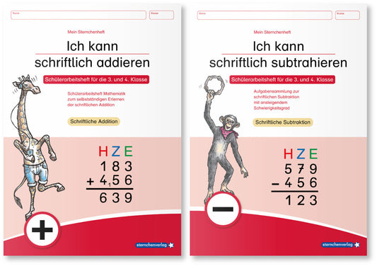 Ich kann schriftlich addieren und subtrahieren, 2 Bde. (Sternchenverlag Gmbh)