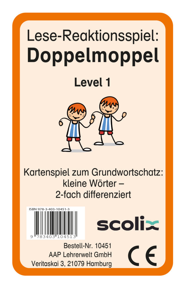 Lese-Reaktionsspiel: Doppelmoppel Level 1 (Christine Von Pufendorf)