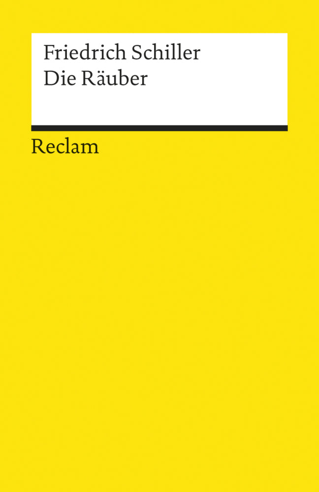 Die Räuber. Ein Schauspiel. Textausgabe mit Anmerkungen/Worterklärungen (Friedrich Schiller)