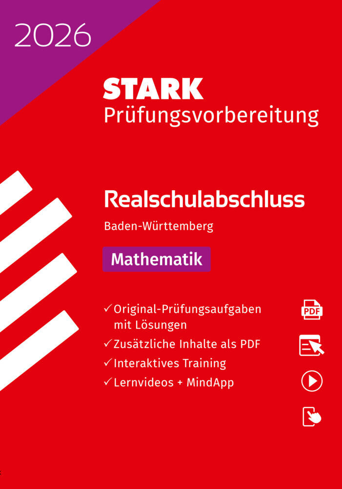 STARK Mathematik - Realschulabschluss 2026 BW - Prüfungsvorbereitung, m. 1 Buch, m. 1 Beilage