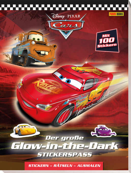 Disney Cars: Der große Glow-in-the-Dark-Stickerspaß: Stickern - Rätseln - Ausmalen (Panini)