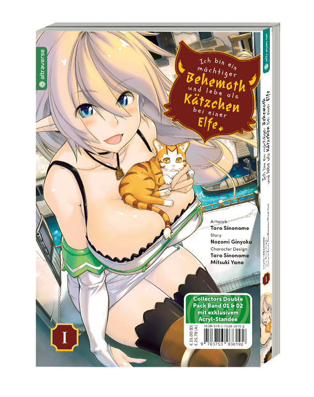 Ich bin ein mächtiger Behemoth und lebe als Kätzchen bei einer Elfe Double Pack 01 & 02 mit Acryl-Standee, m. 1 Beilage (Nozomi Ginyoku)