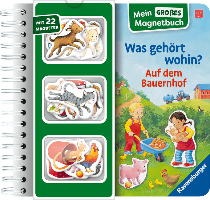 Mein großes Magnetbuch - Was gehört wohin? Auf dem Bauernhof (Katja Senner)