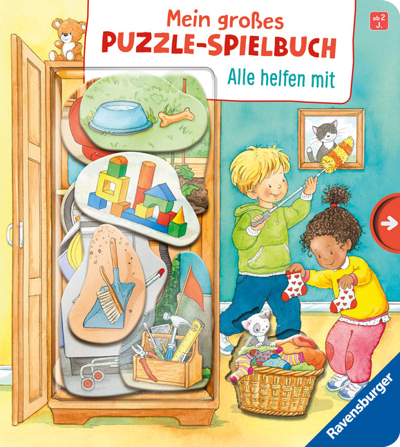 Mein großes Puzzle-Spielbuch - Alle helfen mit (Mila Rulff)
