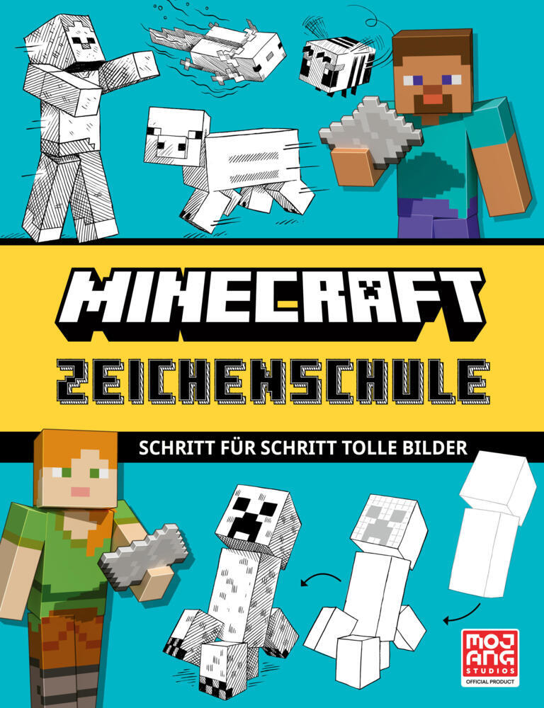 Minecraft Zeichenschule. Schritt für Schritt tolle Bilder (Mojang Ab)