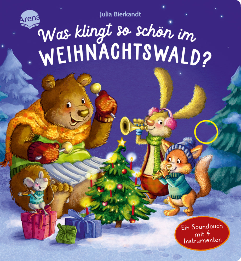 Was klingt so schön im Weihnachtswald? Ein Soundbuch mit 4 Instrumenten (Pia Emling)