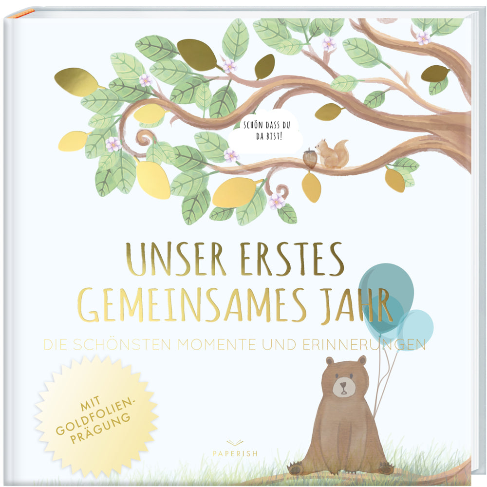 Babyalbum - UNSER ERSTES GEMEINSAMES JAHR (blau) (Pia Loewe)