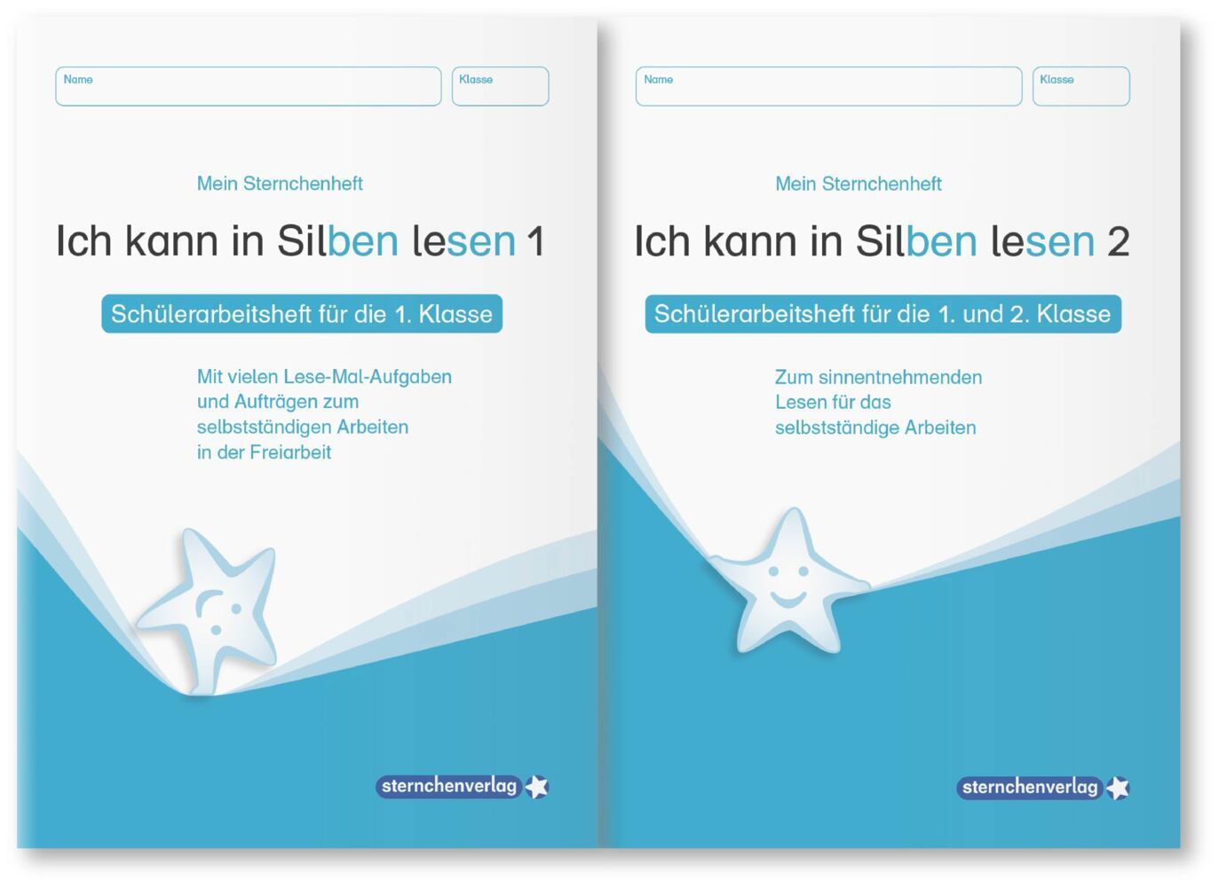 Ich kann in Silben lesen 1 und 2 - Schülerarbeitshefte für die 1. und 2. Klasse, 2 Hefte (Sternchenverlag Gmbh)