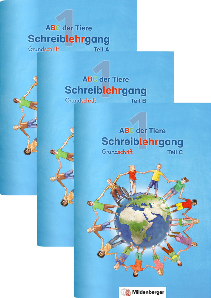 ABC der Tiere 1 - Schreiblehrgang Grundschrift, Teil A, B und C, 3 Teile (Klaus Kuhn)