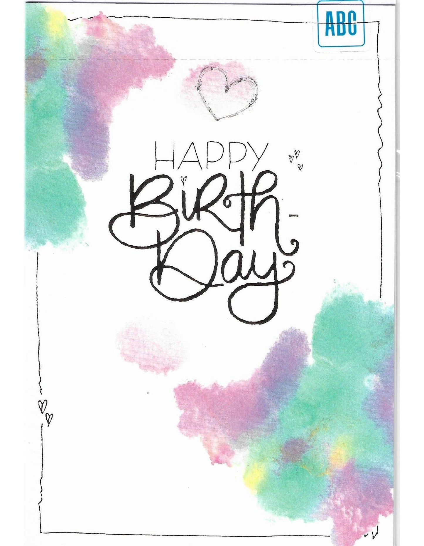 Glückwunschkarte "Happy Birthday" B6