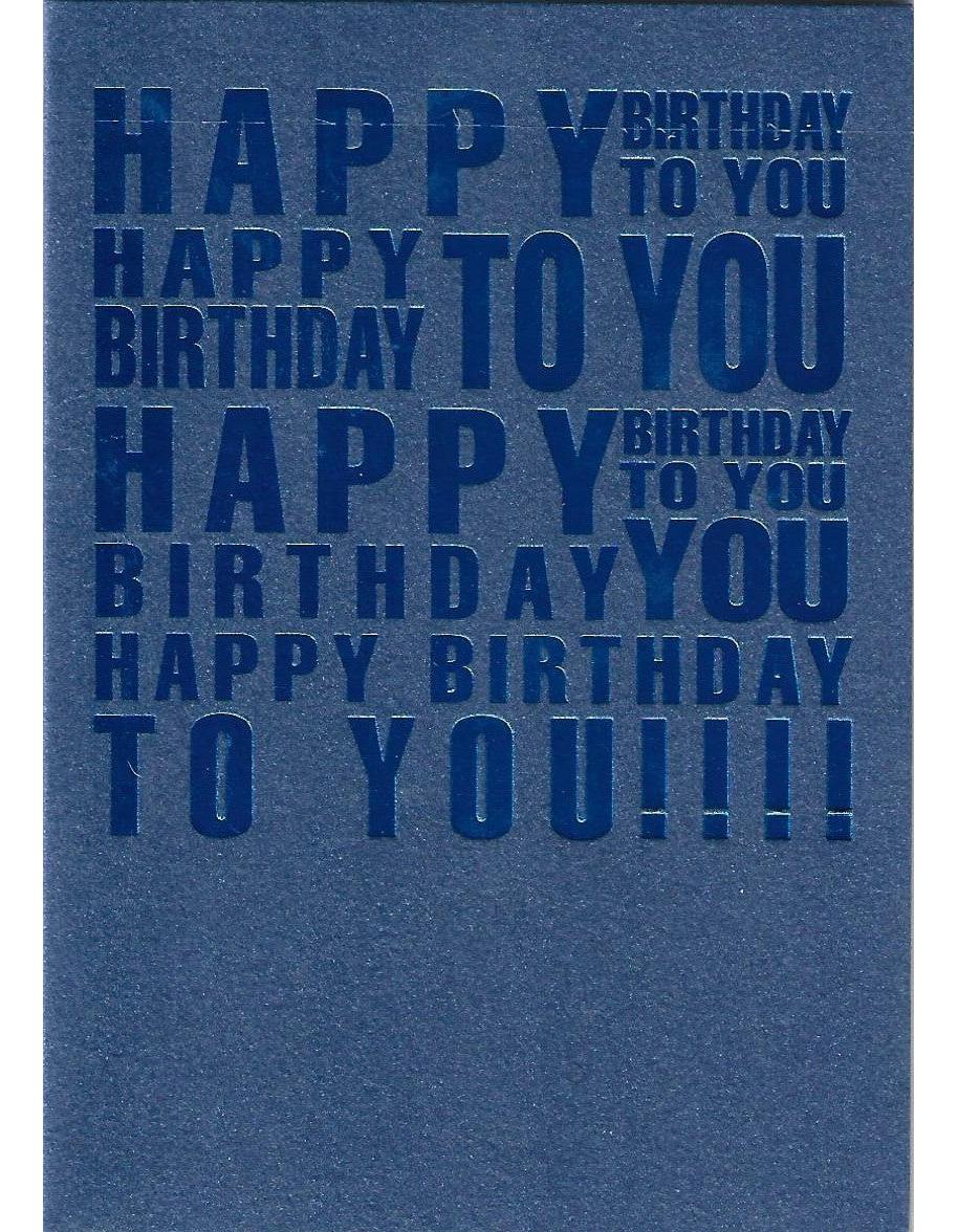 Glückwunschkarte "Happy Birthday to you" A7